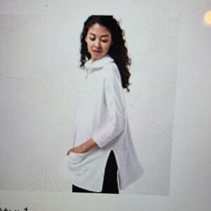 Barefoot Dreams CozyChic Lite Half Zip Rolled Edge Tunic